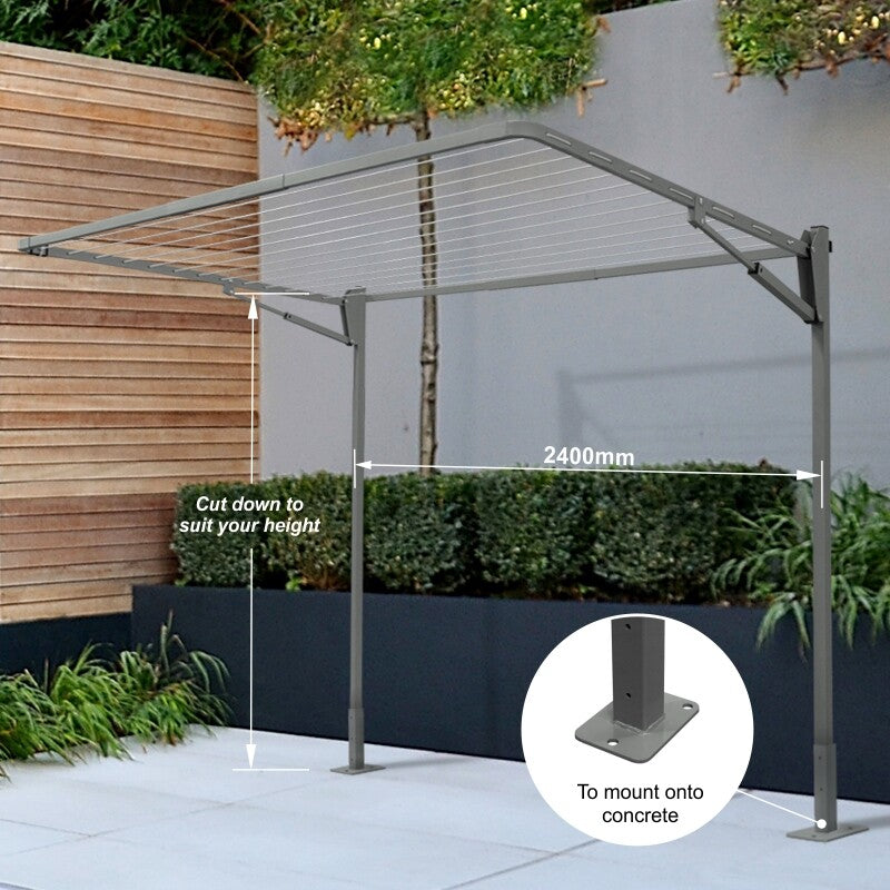 Milkcan 13 Line Folding Clothesline Suits Med/Large Families