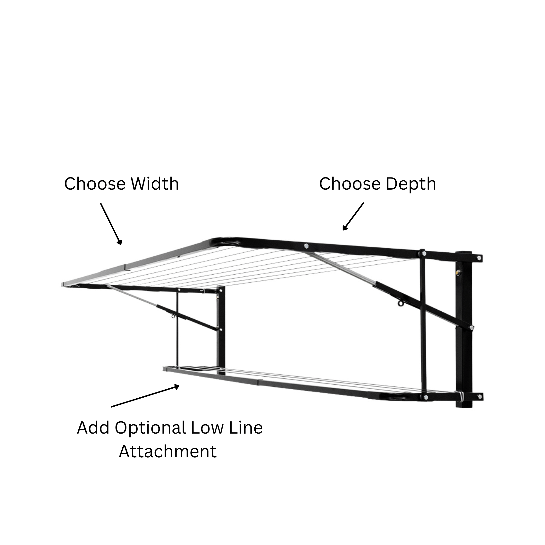 Sky Dry Custom Made Folding Frame Clothesline