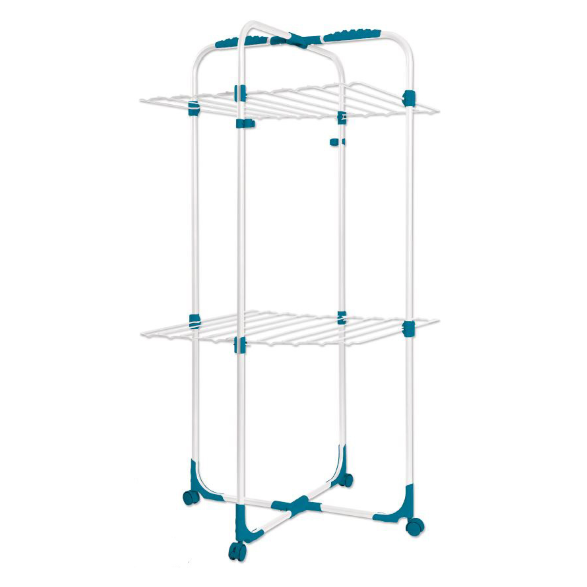 Daytek Tower Clothes Airer 13M 2 Tier White Blue